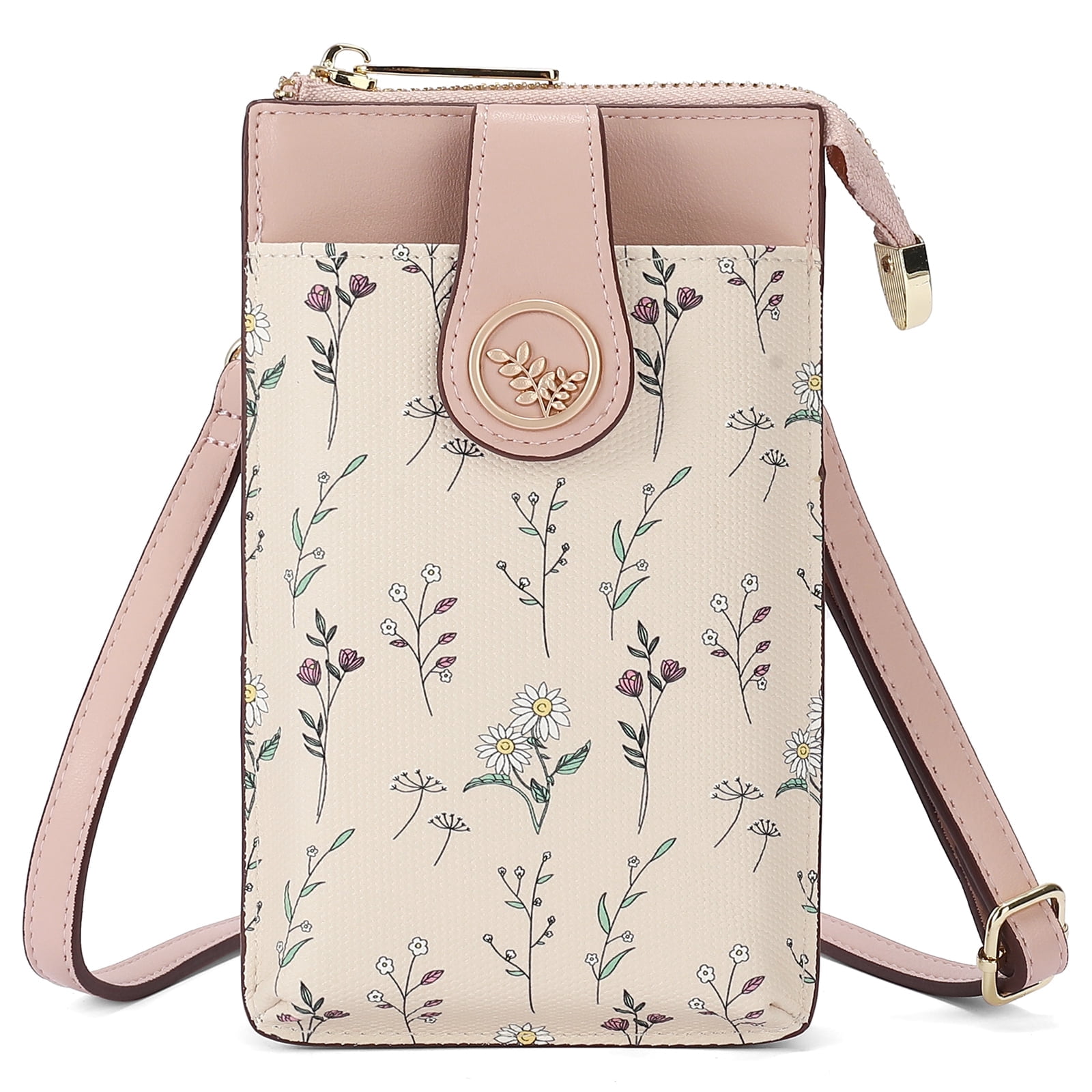 GAEKEAO Small Crossbody Bags for Women Leather Cell Phone Purse Bag Wallet with RFID Blocking Credit Card Slots