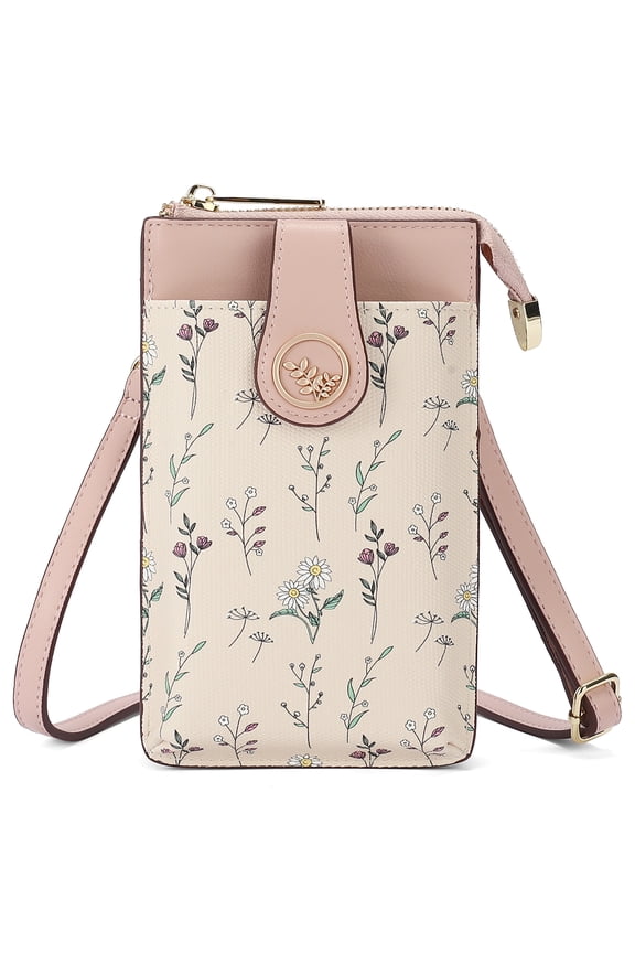 Small Crossbody Bags for Women Leather Cell Phone Purse Bag Wallet with RFID Blocking Credit Card Slots