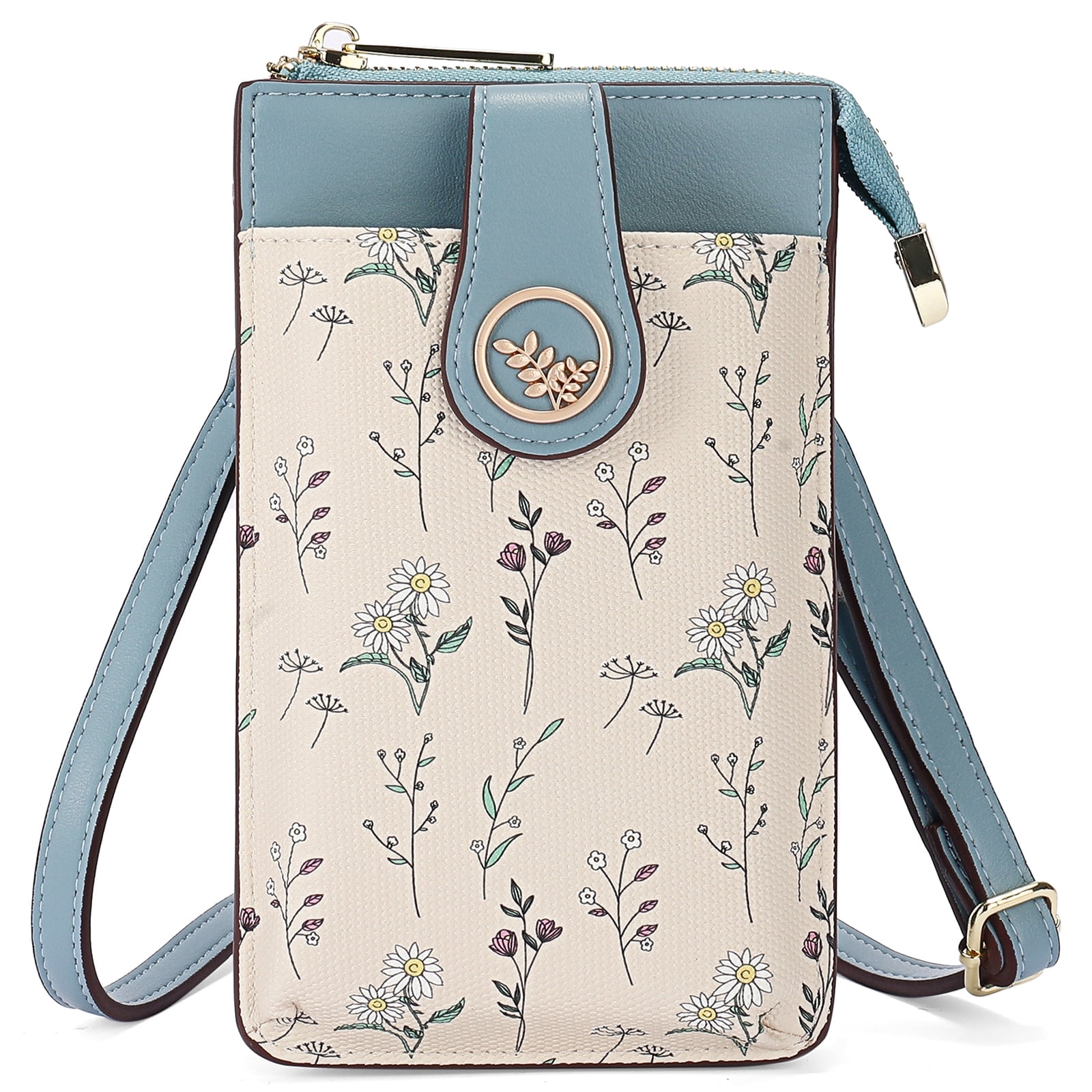 GAEKEAO Small Crossbody Bags for Women Leather Cell Phone Purse Bag Wallet with RFID Blocking Credit Card Slots