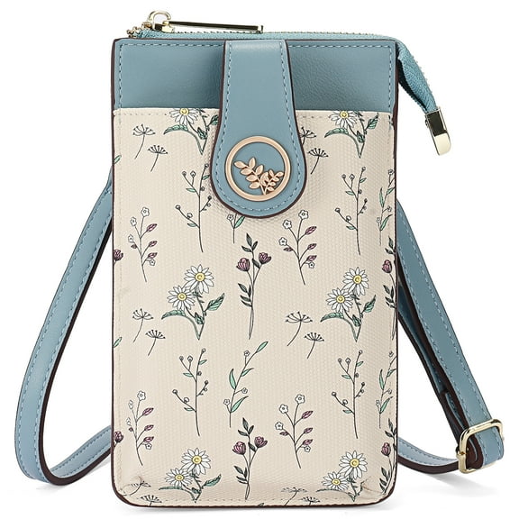 GAEKEAO Small Crossbody Bags for Women Leather Cell Phone Purse Bag Wallet with RFID Blocking Credit Card Slots