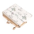 thumbnail image 1 of GAEKEAO Small Wallet for Women Floral Vegan Leather Credit Card Holder with Kiss Lock, 1 of 8
