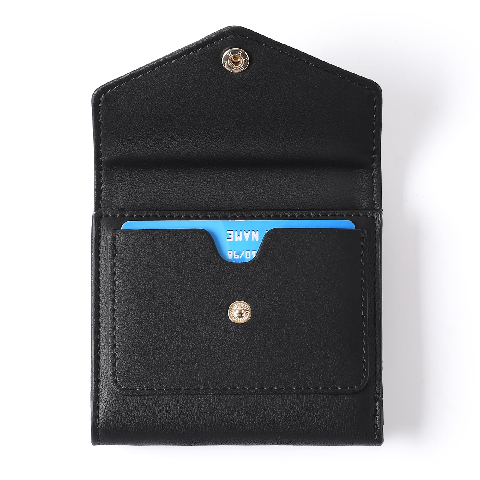 GAEKEAO Small Wallet for Women Leather RFID Blocking Credit Card Holder Organizer Mini Bifold Zipper Coin Purse