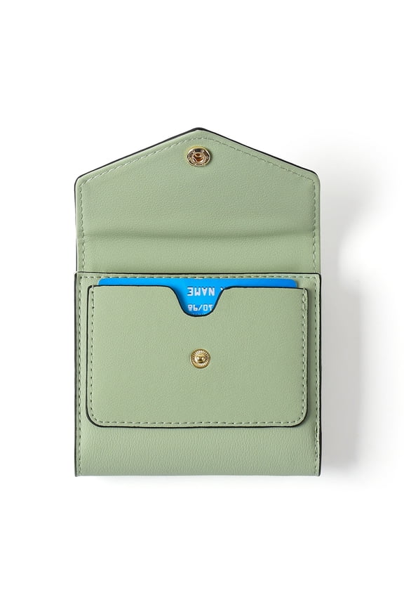 Small Wallet for Women Leather RFID Blocking Credit Card Holder Organizer Mini Bifold Zipper Coin Purse