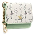 thumbnail image 1 of GAEKEAO Small Wallet for Women RFID Blocking Slim Keychian Wallet Floral Vegan Leather Card Holder with Zip Pocket ID Window, 1 of 7