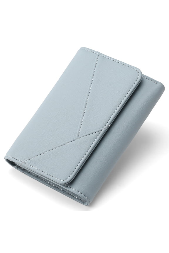 Wallets for Women Small RFID Blocking Leather Trifold Ladies Wallets Credit Card Holder with Zipper Coin Pocket