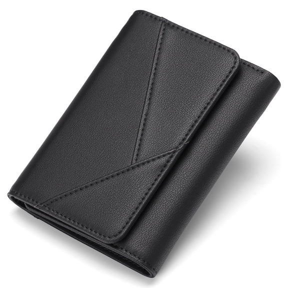 GAEKEAO Wallets for Women Small RFID Blocking Leather Trifold Ladies Wallets Credit Card Holder with Zipper Coin Pocket