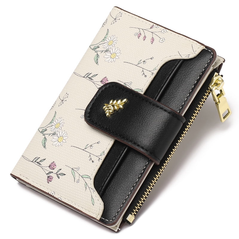 bifold wallet compact wallet with coin pocket