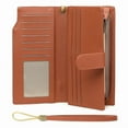 thumbnail image 1 of GAEKEAO Womens Wallets Large Capacity Leather Card Holder RFID Blocking Wristlet Clutch Long Travel Ladies Purse, 1 of 10