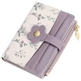 thumbnail image 1 of GAEKEAO Small Wallet for Women Slim Bifold Leather Credit Card Holder Purse Zipper Pocket Coin Wallets with ID Window, 1 of 7