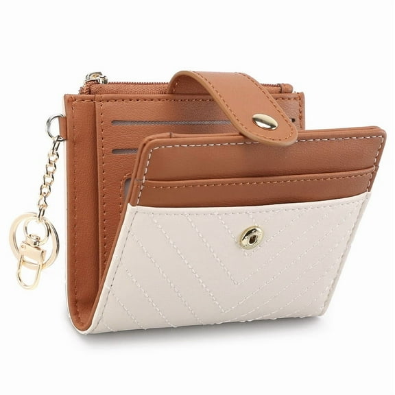 GAEKEAO Wallet for Women Samll RFID Blocking Credit Card Holder Bifold Women Wallet With Keychain