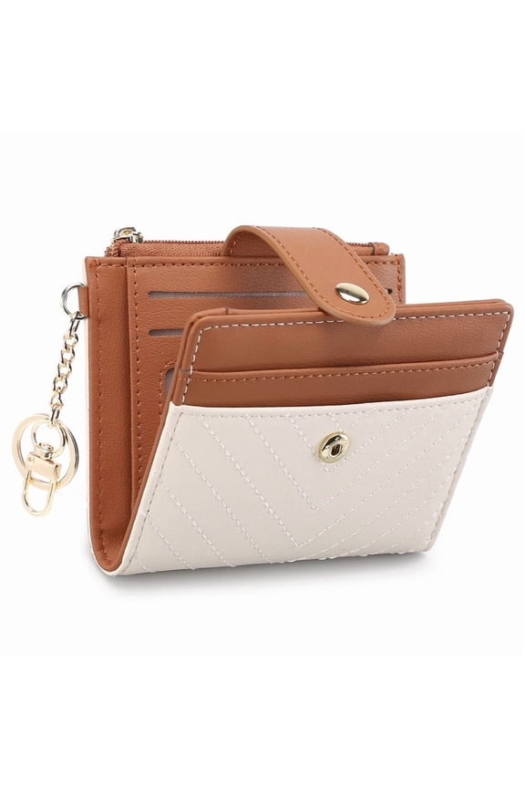 Wallet for Women Samll RFID Blocking Credit Card Holder Bifold Women Wallet With Keychain