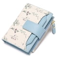 thumbnail image 1 of GAEKEAO Women's Bifold Wallet Rfid Blocking Vegan Leather Floral Card Holder with Zipper Pocket and ID Window, 1 of 6
