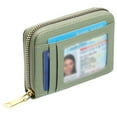 thumbnail image 1 of GAEKEAO Credit Card Holder Wallet for Women RFID Blocking Small Genuine Leather Card Case with Coin Pocket ID Window, 1 of 9