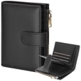 thumbnail image 1 of GAEKEAO Wallets for Women Small Vegan Leather RFID Blocking Bifold Zipper Pocket Wallet Card Case Purse with ID Window, 1 of 7