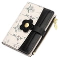 thumbnail image 1 of GAEKEAO Small Wallets for Women RFID Blocking Bifold Floral Vegan Leather Wallet Card Holder with ID Window & Zipper Pocket, 1 of 7
