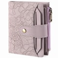 thumbnail image 1 of GAEKEAO Wallet for Women RFID Blocking Vegan Leather Bifold Card Holder Compact Zipper Pocket Wallets with 4 ID Windows, 1 of 8