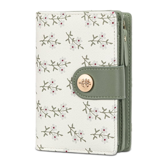 GAEKEAO Small Womens Wallet RFID Blocking Bifold Card Holder Tassel Vegan Leather Wallets with Zipper Pocket