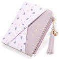 thumbnail image 1 of GAEKEAO Small Womens Wallet RFID Blocking Bifold Card Holder Tassel Vegan Leather Wallets Cute Pattern with Zipper Pocket, 1 of 6