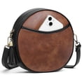 thumbnail image 1 of GAEKEAO Vegan Leather Crossbody Bags for Women Circle Cross Body Shoulder Bag Purses Handbags with Adjustable Straps, 1 of 10