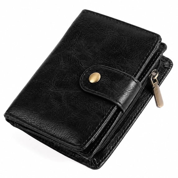 GAEKEAO Men's Wallet Samll RFID Blocking Bifold Wallet for Men Leather Credit Card Holder 11 Card Slots