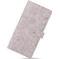thumbnail image 1 of GAEKEAO Womens Wallet Slim Thin RFID Blocking Ladies Card Holder Floral Vegan Leather Long Bifold Clutch with Zipper Pocket, 1 of 11