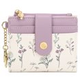 thumbnail image 1 of GAEKEAO Small Wallet for Women RFID Blocking Bifold Card Holder Vegan Leather with Zipper Coin Pocket, ID Window, 1 of 9