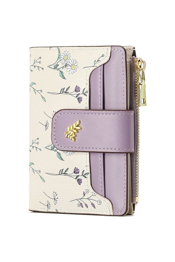 Women for Wallets Leather RFID Blocking Bifold Zipper Women Wallets Card Case Purse with ID Window,Gift Box