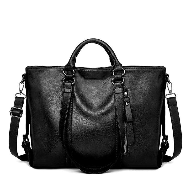 GAEKEAO Genuine Leather Crossbody Bag - Small Shoulder Purse With Adjustable Strap, Black