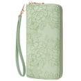 thumbnail image 1 of GAEKEAO Women’s Wristlet Wallet Rfid Blocking Leather Zip Around Wallet with Large Capacity Card Slots and ID Window, 1 of 7