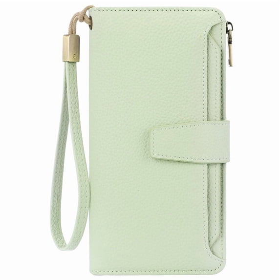 GAEKEAO Women Wallet RFID Blocking Leather Bifold Compact Card Holder Ladies Travel Wallet Purse, Large Capacity Wristlet