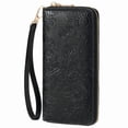 thumbnail image 1 of GAEKEAO Women’s Wristlet Wallet Rfid Blocking Leather Zip Around Wallet with Large Capacity Card Slots and ID Window, 1 of 7