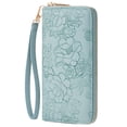 thumbnail image 1 of GAEKEAO Women’s Wristlet Wallet Rfid Blocking Leather Zip Around Wallet with Large Capacity Card Slots and ID Window, 1 of 7