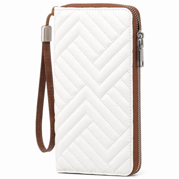 GAEKEAO Womens Wallet RFID Blocking Leather Large Capacity Long Purse Card Clutch Wristlet