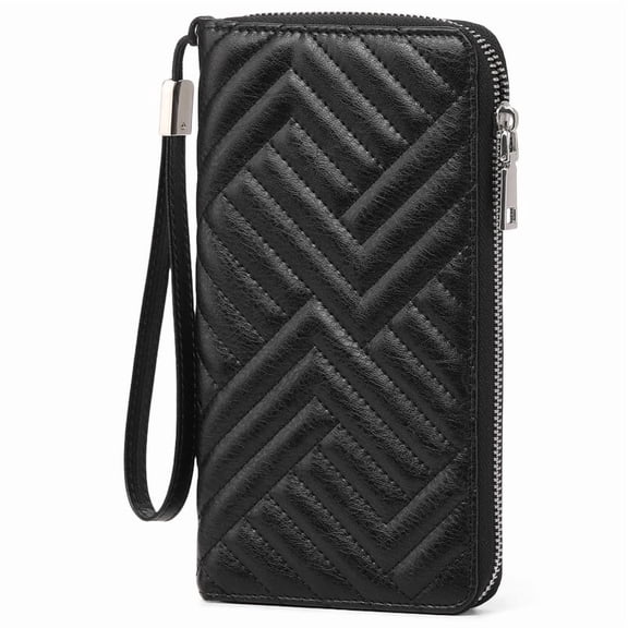 GAEKEAO Women’s Leather Wallet Rfid Blocking Wristlet Clutch with Multiple Card Slots