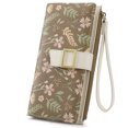 thumbnail image 1 of GAEKEAO Womens Wallet RFID Blocking Slim Thin Bifold Card Holder Vegan Leather Floral Long Clutch Wallets with Wristlet, 1 of 7