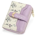thumbnail image 1 of GAEKEAO Women’s Leather Wallet Rfid Blocking Floral Card Holder with Zipper Pocket, 1 of 6