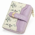 thumbnail image 1 of GAEKEAO Womens Wallet Slim Thin RFID Blocking Floral Leather Card Holder Bifold Long Ladies Wallet with Zipper Pocket, 1 of 9