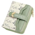 thumbnail image 1 of GAEKEAO Women’s Leather Wallet Rfid Blocking Floral Card Holder with Zipper Pocket, 1 of 6