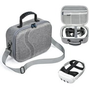 GAEKOL Carrying Case for Meta Quest 3, Travel Storage Case for Oculus Quest 3 with Elite Strap, Controllers and Other Accessories, Hard Case and Soft Lining for Travel and Storage