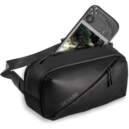 GAEKOL Carrying Case for Steam Deck/ASUS ROG Ally Handheld and Accessories, Storage Bag with Multi-Pockets Fit Console, AC Adapter, Dock Station and Other Accessories, Everyday Carry Bag for Travel