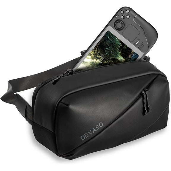 GAEKOL Carrying Case for Steam Deck/ASUS ROG Ally Handheld and Accessories, Storage Bag with Multi-Pockets Fit Console, AC Adapter, Dock Station and Other Accessories, Everyday Carry Bag for Travel