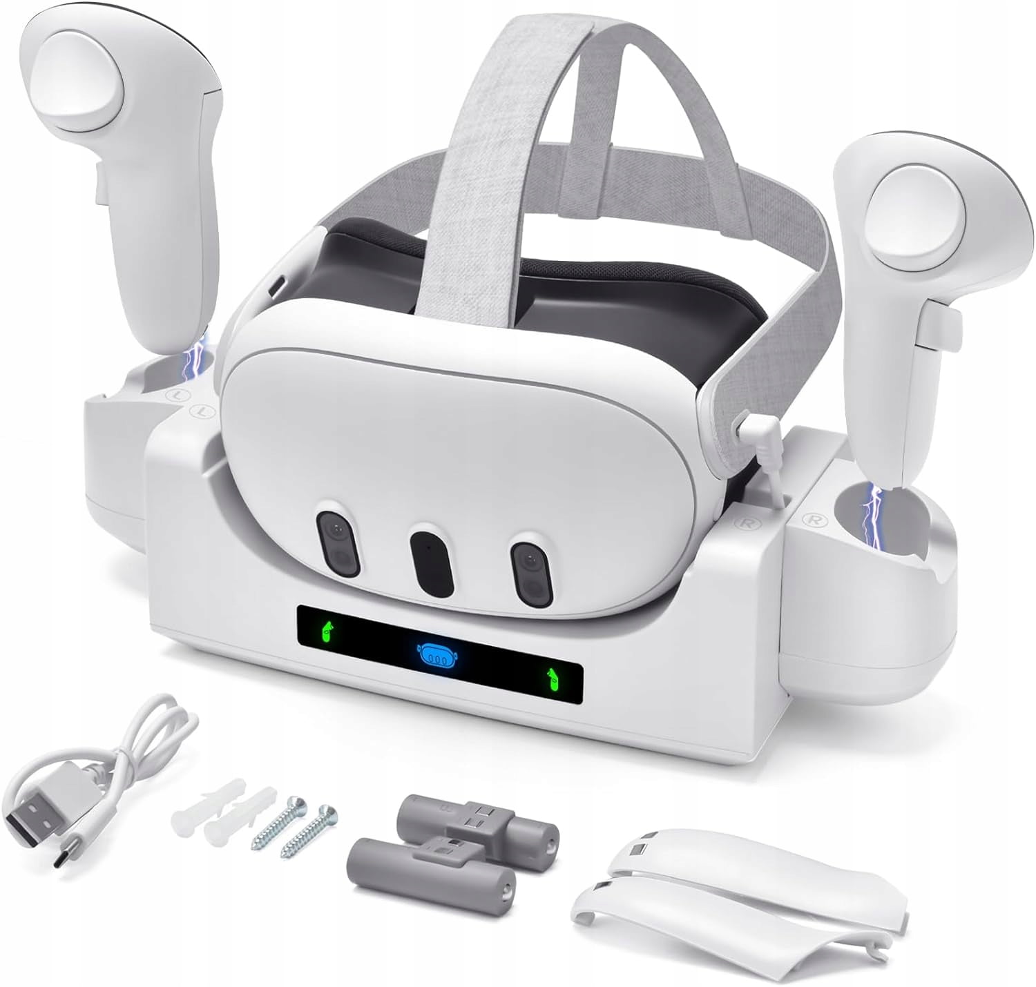 GAEKOL Charging Dock for Oculus/Meta Quest 3 Accessories, Compact