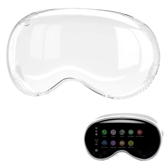 GAEKOL Clear Case For Vision Pro, Crystal Transparent TPU Silicone Soft Slim Screen Protective Cover for Vision Pro, Bumpers Protective Cover Compatible with Vision Pro VR Glasses