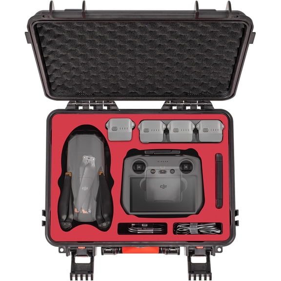 GAEKOL DJI Air 3 Drone Hard Shell Carring Case Waterproof Case Shockproof Case for DJI Air 3 Fly More Combo with DJI RC 2/RC-N2 Controller Drone Accessories