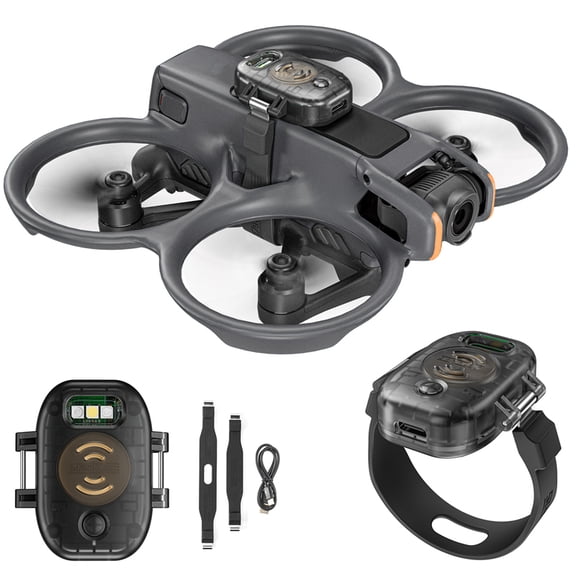GAEKOL DRONE ALARM BUZZER LED FLIGHT Strobe Lights FOR DJI MINI 4 PRO/ AIR 3S/ AVATA 2 / Mavic 4 Pro, Compact and Lightweight Drone Alarm, High Decibel Alarm