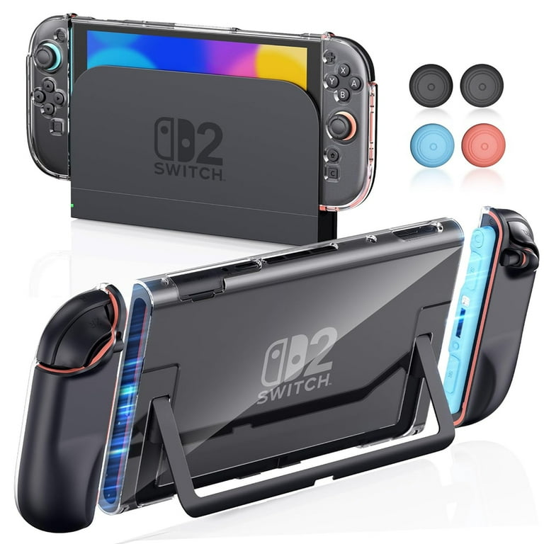 GAEKOL Dockable Case for Nintendo Switch 2 2025, PC+TPU Grip