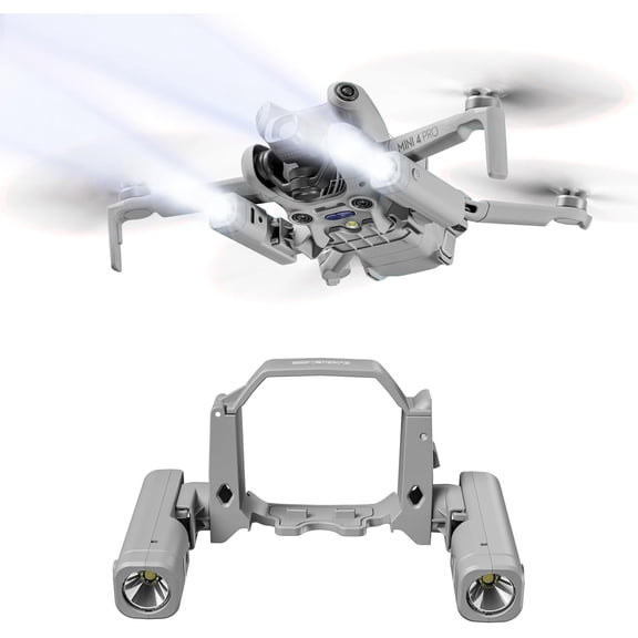 GAEKOL Mini 4 Pro LED Night Navigation Light Searchlight Night Flight Light Headlight for DJI Mini 4 Pro Accessories,Night Fill Strobe Light with Mount Bracket Holder Anti-Collision for Dji Mini 4 Pro