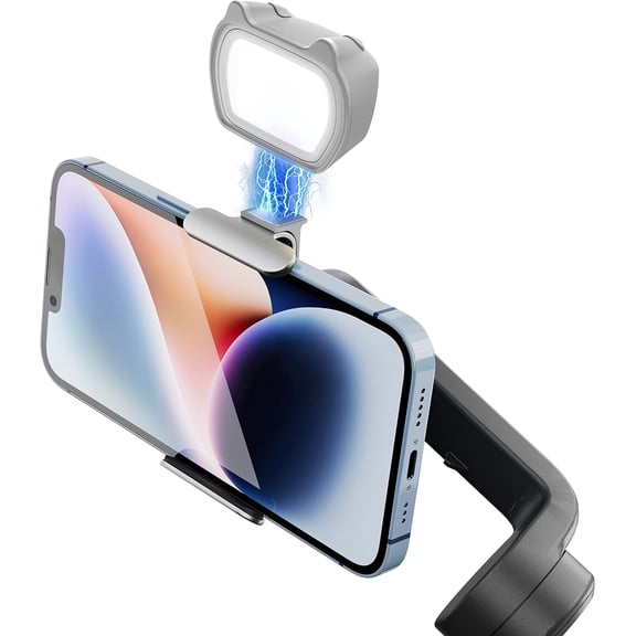 GAEKOL OM Fill Light for DJI OSMO Mobile 6/OM 5/OM SE/OM4 SE/Insta360 Flow,Magnetic Fill Light Compatible with DJI Osmo Gimbal Stabilizer Accessories