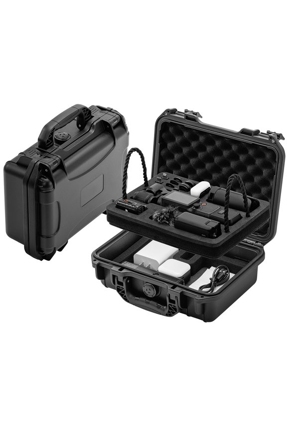 OSMO Pocket 4 Hard Case, Double-layer Waterproof Hard Case for DJI Pocket 4 Creator Combo Accessories, Multifunctional Large Capacity Storage Case