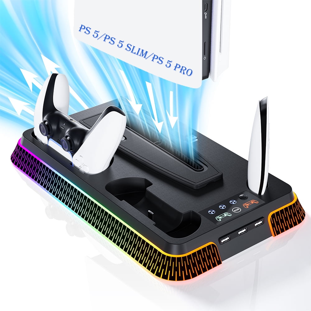 HUPEND Charging Base Cooling Bracket for PS5/Slim/Pro Stand for - TikTok